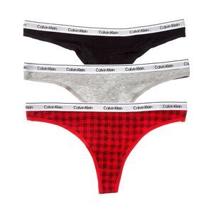 Calvin Klein Womens  3Pk Modern Logo Thong